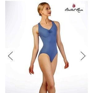 Ballet Rosa Halter Neck/Cross Back Leotard in *Royal Blue* (Adult)